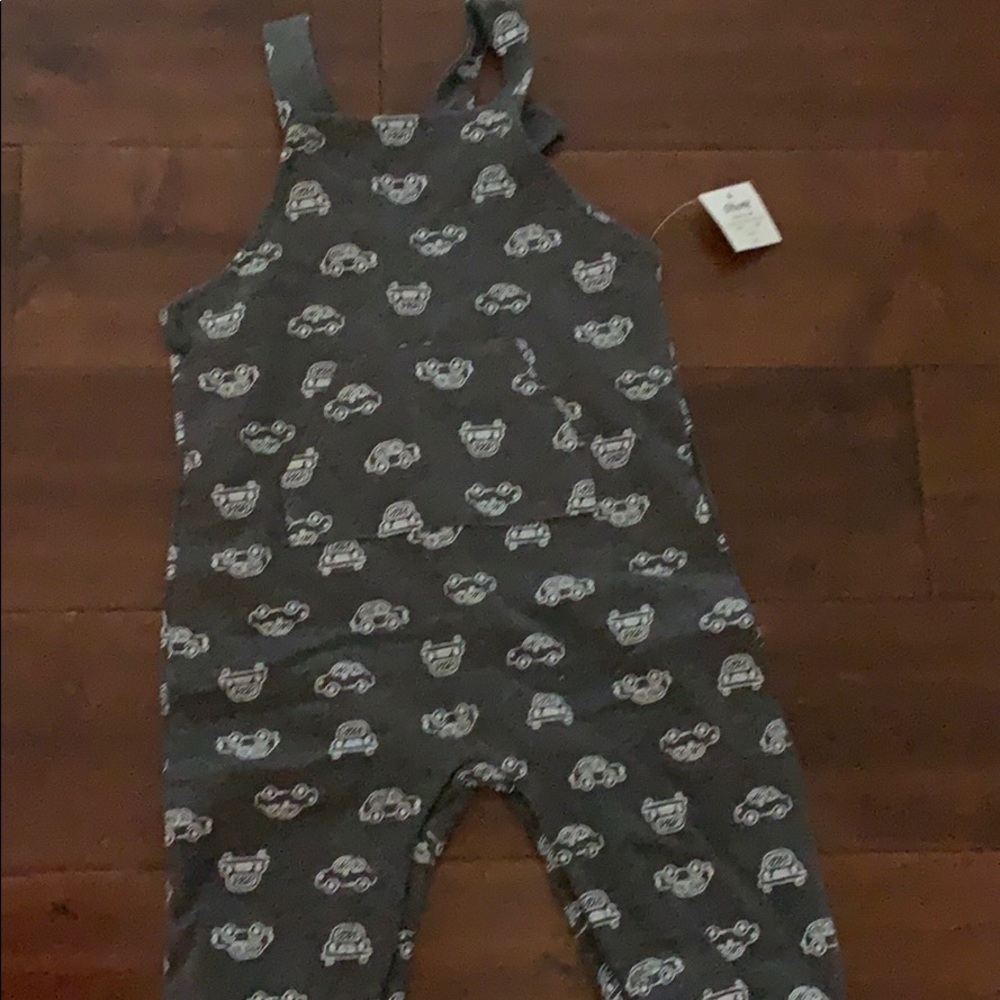 NWT grey overalls with buttons 9M